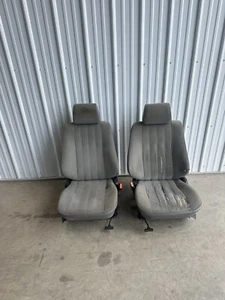 BMW e30 318is 325is grey Cloth seats right and left OEM material - Picture 1 of 13