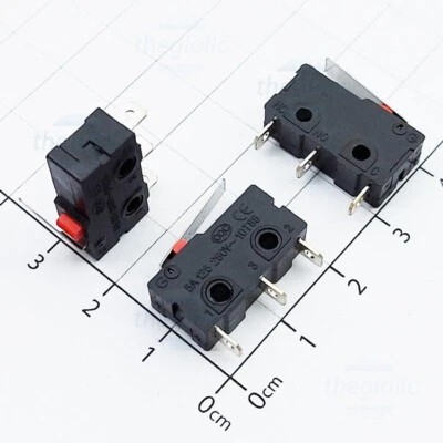 Interrupteurs Mini Micro switch KW11-3Z-2  à palette (18mm). 5A 250v neuf 26-42 - Photo 1/2