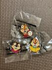 Disney Pin Badge Chip And Dale Clarice Set Of 3