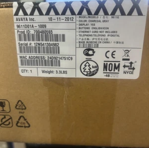 Nuevo teléfono de escritorio Avaya 9611G caja sellada 700480593 9611D01A-1009 - Imagen 1 de 2