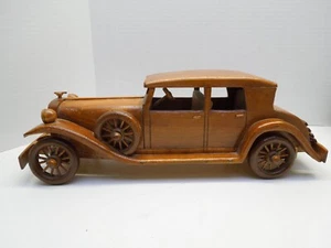Handcrafted Old Wooden 1930 Buick Two door Roadster Hand Made by Med Andrews - Picture 1 of 13