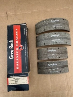 Novos FORROS DE FREIO DIANTEIROS RANHURADOS 1959 & 1960 EDSEL e 1957 1958 1959 Mercúrio - Imagem 1 de 3