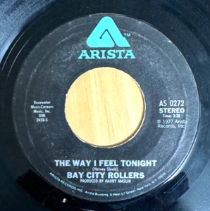 THE WAY I FEEL TONIGHT - BAY CITY ROLLERS - GOOD CONDITION - 45 VINYL - Picture 1 of 3