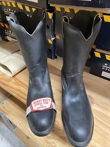 Double-H Men’s 9.5d,#2609,USA,NOS,H/D Steel Toe/Sole Vintage Biker Boots.Western - Picture 1 of 24