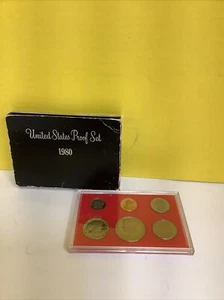 1980 Proof Set United States US Mint Original Government Packaging Box - Bild 1 von 2