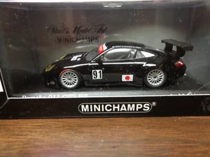 Minichamps 1/43 Porsche 911 GT3 RS Essais du Mans 2005 in Black. New in the Box - Picture 1 of 7