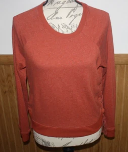 Pullover da donna Live Love Dream taglia L arancione bruciato LS lavorato a maglia collo rotondo lacciato lato - Foto 1 di 10