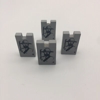 4 GRAY Infantry Private Pieces Stratego America’s Civil War Collectors Edition - Image 1 of 4