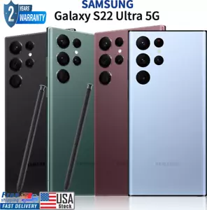 SEALED Samsung Galaxy S22 Ultra 5g 256/512GB UNLOCKED (GSM+CDMA) ALL CARRIER lot - Picture 1 of 26
