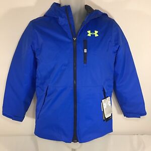 NWT Under Armour Youth Boys Blue ColdGear Reactor Yonders Jacket 1280622 M Storm