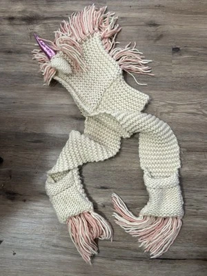 Capucha/bufanda unicornio con bolsillos y sombrero para niñas  Foto 1 de 4