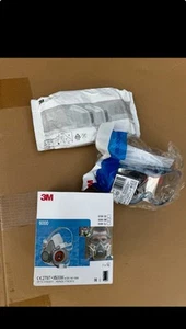 3m 6000 Gr. M Halbmaske Schutzmaske Gasmaske Mundschutz + Augenschutz Neu - Bild 1 von 4