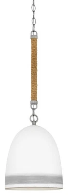 Colgante Hinkley Lighting 3364 Nash níquel/gris luz única 10" W Foto 1 de 4