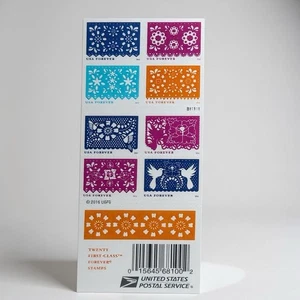 2016 Briefmarken #5081-5090 Forever Colorful Celebrations Buch mit 20 postfrisch NH versiegelt - Bild 1 von 2