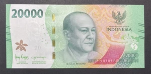 Banconota Indonesia 20000 rupiah 2022 P.-W166 FDS/UNC - Picture 1 of 3