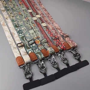 Adjustable Crossbody Cell Phone Lanyard Retro Pattern Lanyard Pendant - Photo 1 sur 11
