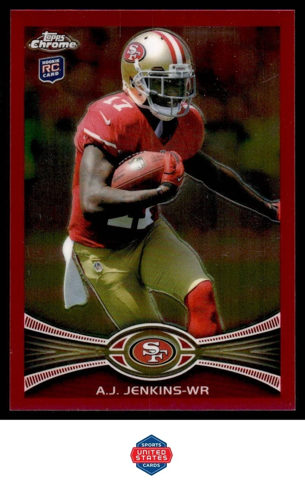 2012 Topps Chrome #156 A.J. Jenkins Pink Refractors #/399 - Image 1 of 2