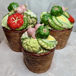 SELTEN 1981 HALDON GROUP 3-TEILIGES GEMÜSEKANISTER SET Neuwertig - Bild 1 von 7