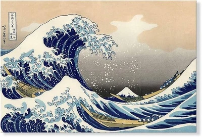 The Great Wave Off Kanagawa by Katsushika Hokusai Canvas/Poster Wall Art - Image 1 of 4