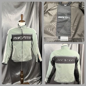VTG Rev’it Monza Motorcycle Jacket CE Armored Insulated Light Green Size Medium - Picture 1 of 20