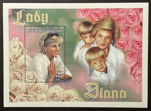GUINEA PRINCESS DIANA STAMPS 1997 MNH 1961-1997 PRINCE WILLIAM & HARRY ROYALTY - Picture 1 of 1