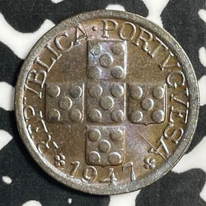 1947 Portugal 10 Centavos Lot#E5088 High Grade! Beautiful Toning! - Picture 1 of 2