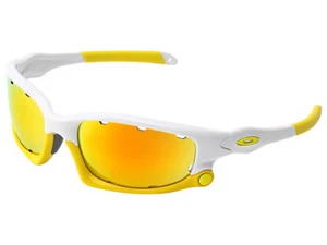 Oakley Split Jacket Sunglasses OO9099-12 Polished White/Fire Iridium, Persimmon - Picture 1 of 3