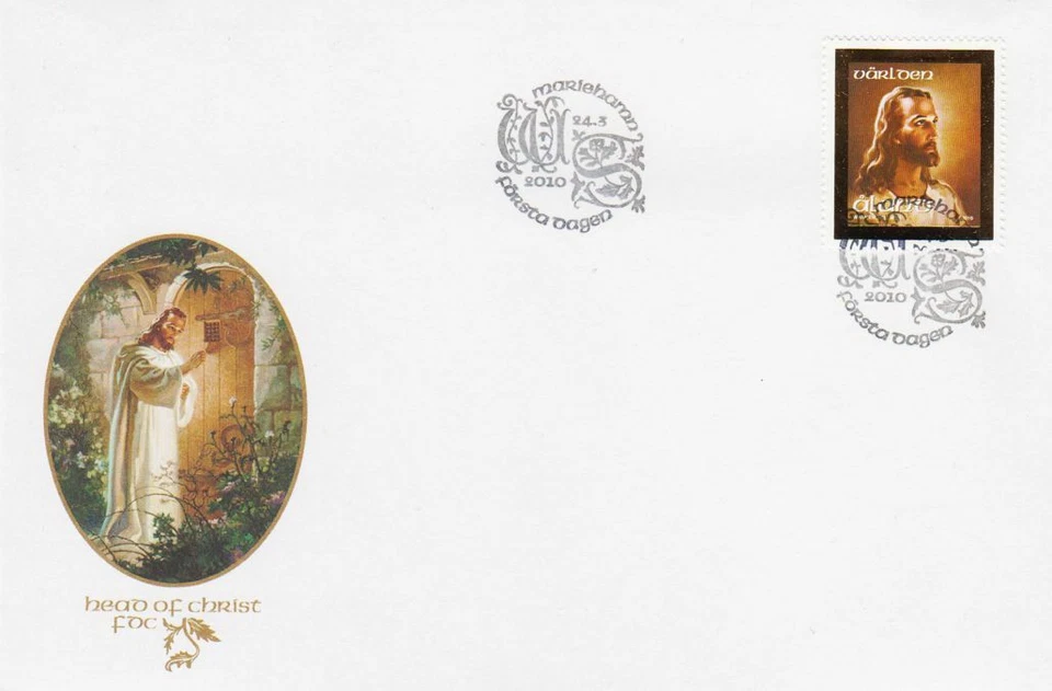 Religion Aland Gold Folio Jesus Christ Aland Finland FDC 2010 - Image 1 of 1
