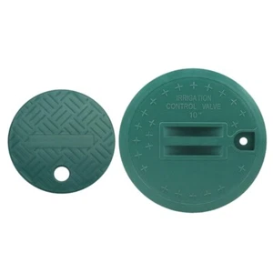 Green Plastic Valves Box Cover Lid For Round Sprinkler System Irrigation Control - Bild 1 von 10
