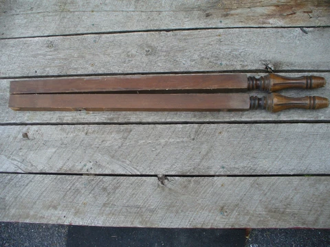 2 ANTIQUE VICTORIAN Atwater Kent Radio Console Legs WOOD ARCHITECTURAL Repurpose Cover