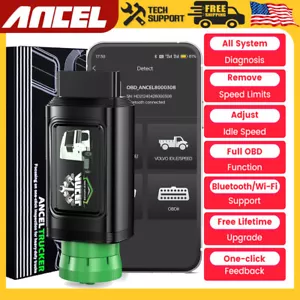 All System Diesel Truck HOBD/OBD2 Scanner Speed Limit Idle Reset Diagnostic Tool - Picture 1 of 17