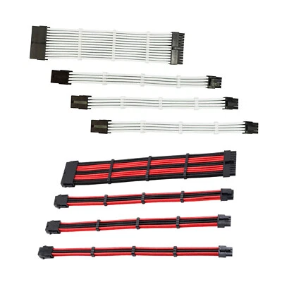 4pcs 18AWG Power Sleeved Kabel ATX PCI-E EPS Verlängerungskabel Kit 11,81 - Bild 1 von 2