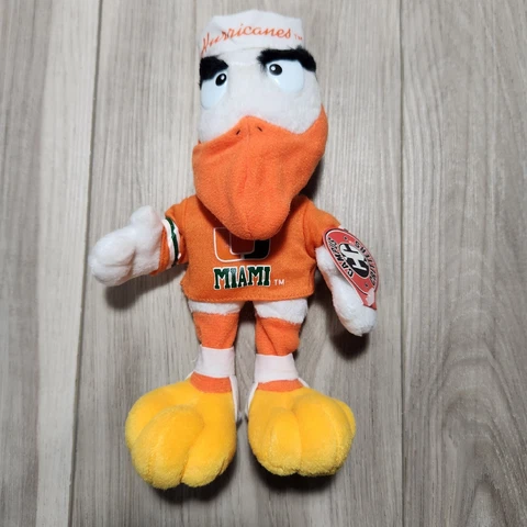 Campus Critters University of Miami Hurricanes Mascot Plush NCAA Football New Cover