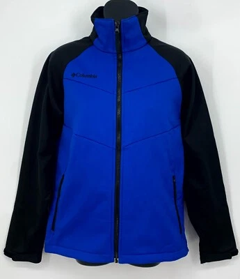 Columbia Sportswear Youth Jacket Size 18/20 Blue Black Sleeve Full Zip Pockets - Image 1 of 4