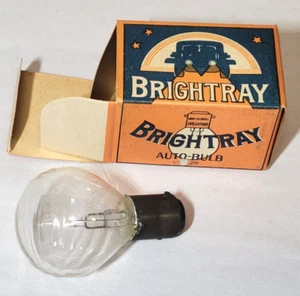 Vintage 1930er Brightray Auto Glühbirne in Box Art Deco Auto Werbung Japan - Bild 1 von 6
