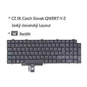 Teclado checo eslovaco CS para Dell Latitude 3540 5520 5521 5530 5531 5540 retroiluminado - Imagen 1 de 9