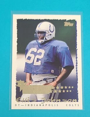 1995 Topps RC #436 Ellis Johnson Indianapolis Colts FOOTBALL Card 6A - Image 1 of 2