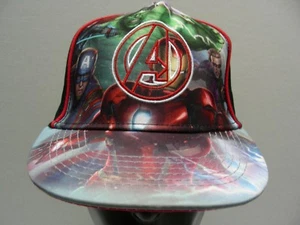 AVENGERS - MARVEL - S/M KIDS 4-7 SIZE - ADJUSTABLE SNAPBACK BALL CAP HAT! - Picture 1 of 9