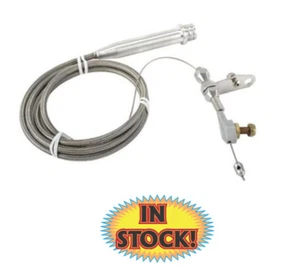 Lokar KD-2700HT - GM 700R4 Kick Down Cable - Braided Stainless Steel - Picture 1 of 4