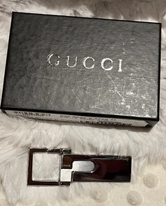 100% Authentic Gucci Key Ring Bag Charm Key Chain in Silver in Box - Picture 1 of 7