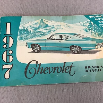 1967 Chevrolet  Impala - Bel Air - Biscayne   Owners Manual - Good Used  - Image 1 of 4