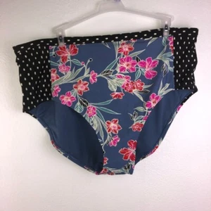 Terra & Sky Damen Bademode Übergröße Blumenmuster Badehose Damen Badeanzug Größe 3X - Bild 1 von 4