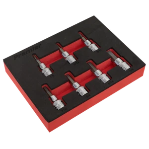 Sealey AK6246 7 Pce Hexagon Bit Socket Set 3/8" Drive Imperial 1/8 - 3/8" - Picture 1 of 1