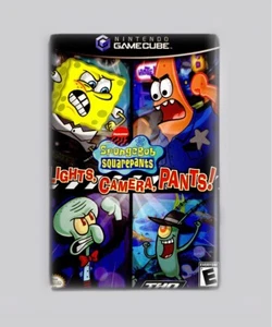 BOB ESPONJA PANTALONES CUADRADOS LUCES CÁMARA PANTALONES / GAMECUBE - IMÁN NEVERA 2"x3" - Imagen 1 de 3