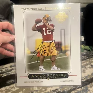 2005 Topps Aaron Rodgers Jumbo On Card Auto (RC) Becket Letter Of Authenticity - Picture 1 of 4