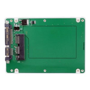 1.8" Micro SATA 16pin SSD To 2.5" SATA 22pin Hard Disk Case Enclosure White 7mm - Picture 1 of 7