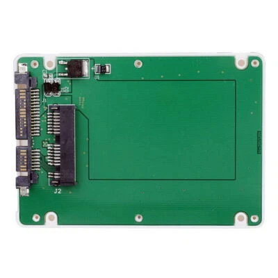 1,8" Micro SATA 16pin SSD auf 2,5" SATA 22pin Festplattengehäuse Gehäuse weiß 7mm - Bild 1 von 4