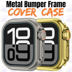 Metal Bumper Protector Cover Case For Apple Watch 10 9 8 7 6 5 4 3 2 1 SE Ultra - Photo 1 sur 12