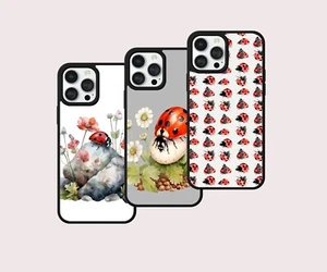 LADYBIRD LADYBUG FLORAL SPRING GIFT PHONE CASE COVER FOR IPHONE SAMSUNG PIXEL - Zdjęcie 1 z 7