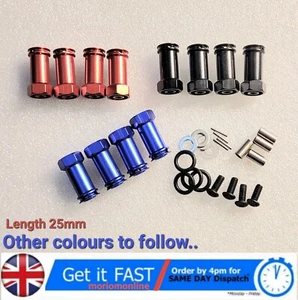 4X adaptador hexagonal de buje de rueda de metal para coche de radiocontrol Wltoys 12428 12423 Feiyue FY-03 1/12 - Imagen 1 de 9